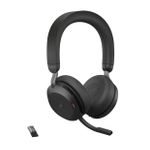 GN Jabra Jabra Evolve2 75 - Headset - On-Ear - Bluetooth - kabellos, kabelgebunden - aktive Rauschunterdrückung - USB-A - Geräuschisolierung - Schwarz - optimiert für UC (27599-989-999)