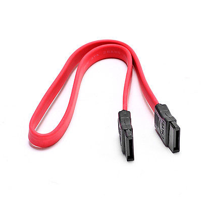 Inter-Tech SATA-Kabel 50cm SATA III eingerastet Rot
