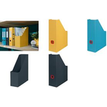 LEITZ Stehsammler Click & Store Cosy, A4, Hartpappe, grau Hartpappe mit PP-Folie, Aufbau mittels Druckknöpfen, - 1 Stück (5356-00-89)