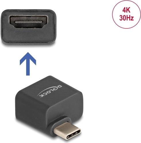 Delock Mini Adapter USB Type-C Stecker zu HDMI Buchse DP Alt Mode 4K (64256)