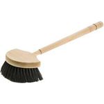 Peggy Perfect Fensterbürste Halbmond, Rosshaarborste robuster Holzkörper aus Buchenholz, Grifflänge: 460 mm, - 1 Stück (7603)