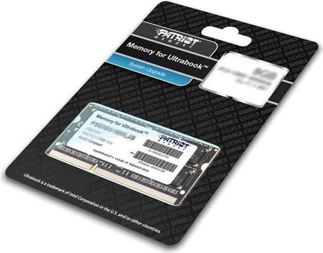 Patriot Memory for Ultrabook 8 GB DDR3 SO-DIMM PC3-12800 CL11