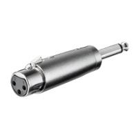 Wentronic Goobay XLR- Adapter - XLR-Buchse (3-Pin) > Klinke 6,35 mm-Stecker (2-Pin, Mono) (27451)