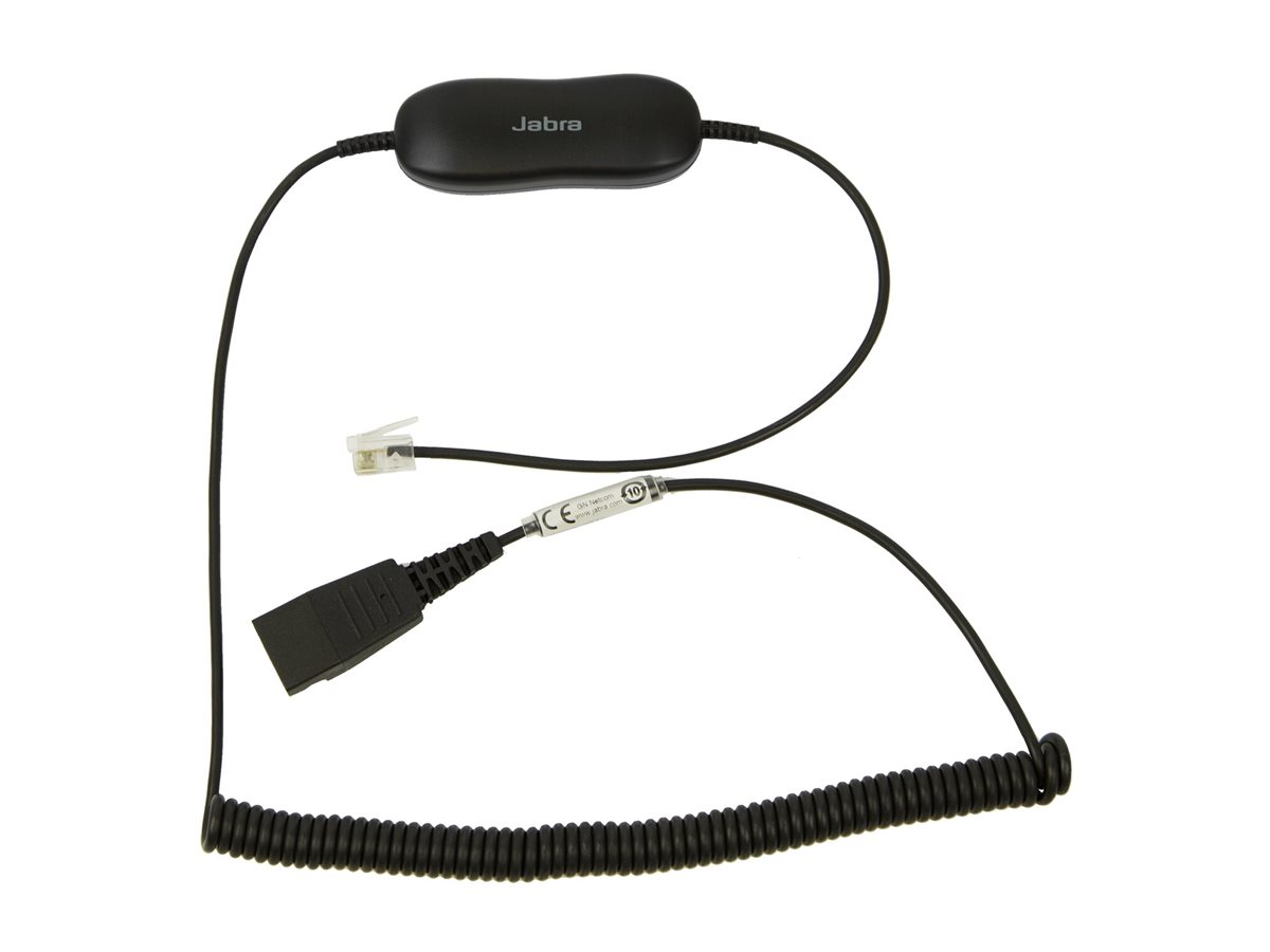 Jabra GN1216 Headset-Kabel 2 m Quick Disconnect RJ-9 Schwarz