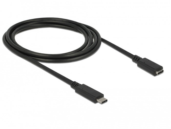 Delock USB Typ-C-Verlängerungskabel 2 m Schwarz
