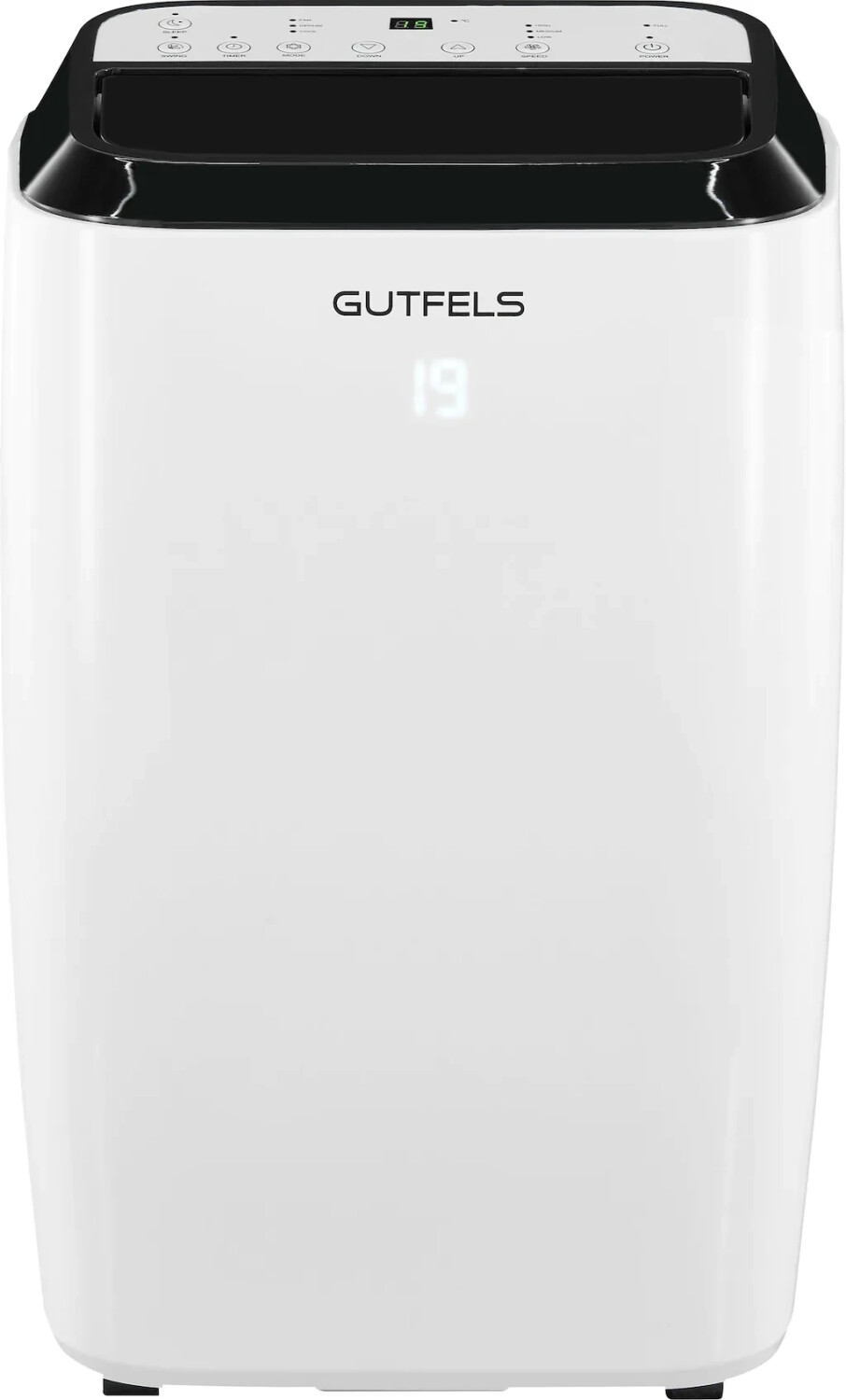 Gutfels Mobiles Klimagerät - max. Schallleistungspegel in Innenräumen (Kühlen/Heizen) 65 dB Energieeffizienzgröße Kühlen (EER) 2,6 R 290 A Propan (GWP 3) [Energieklasse A+] (5050098)