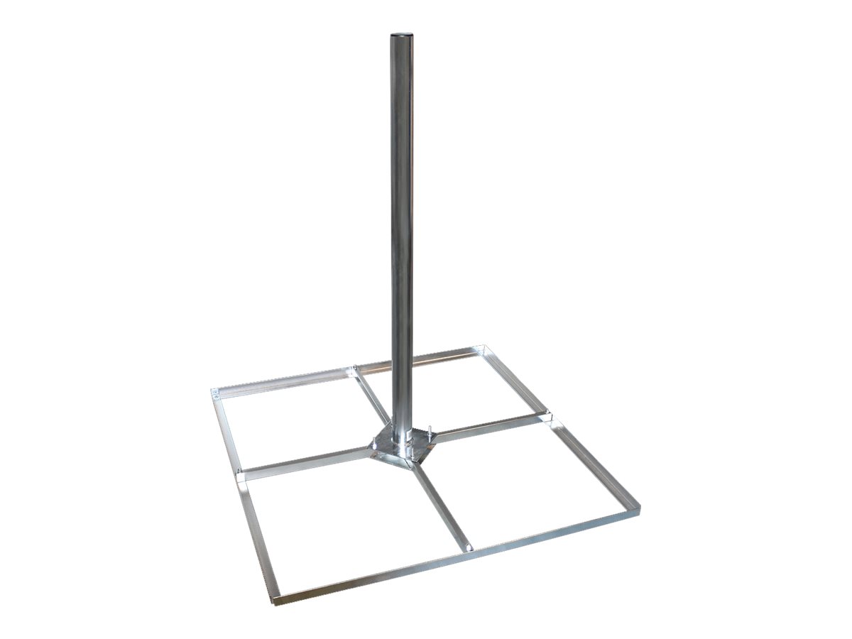 Megasat Balkonständer für Satellitenschüssel Stahl 125 cm Höhe Edelstahl
