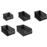 allit Sichtlagerkasten ProfiPlus GripBox 2, ESD, schwarz Größe 2, elektrisch ableitfähig, hohe Belastbarkeit, - 1 Stück (456107)