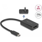 DeLOCK 61059 Videokabel-Adapter 0,15 m USB Typ-C DisplayPort Schwarz (61059)
