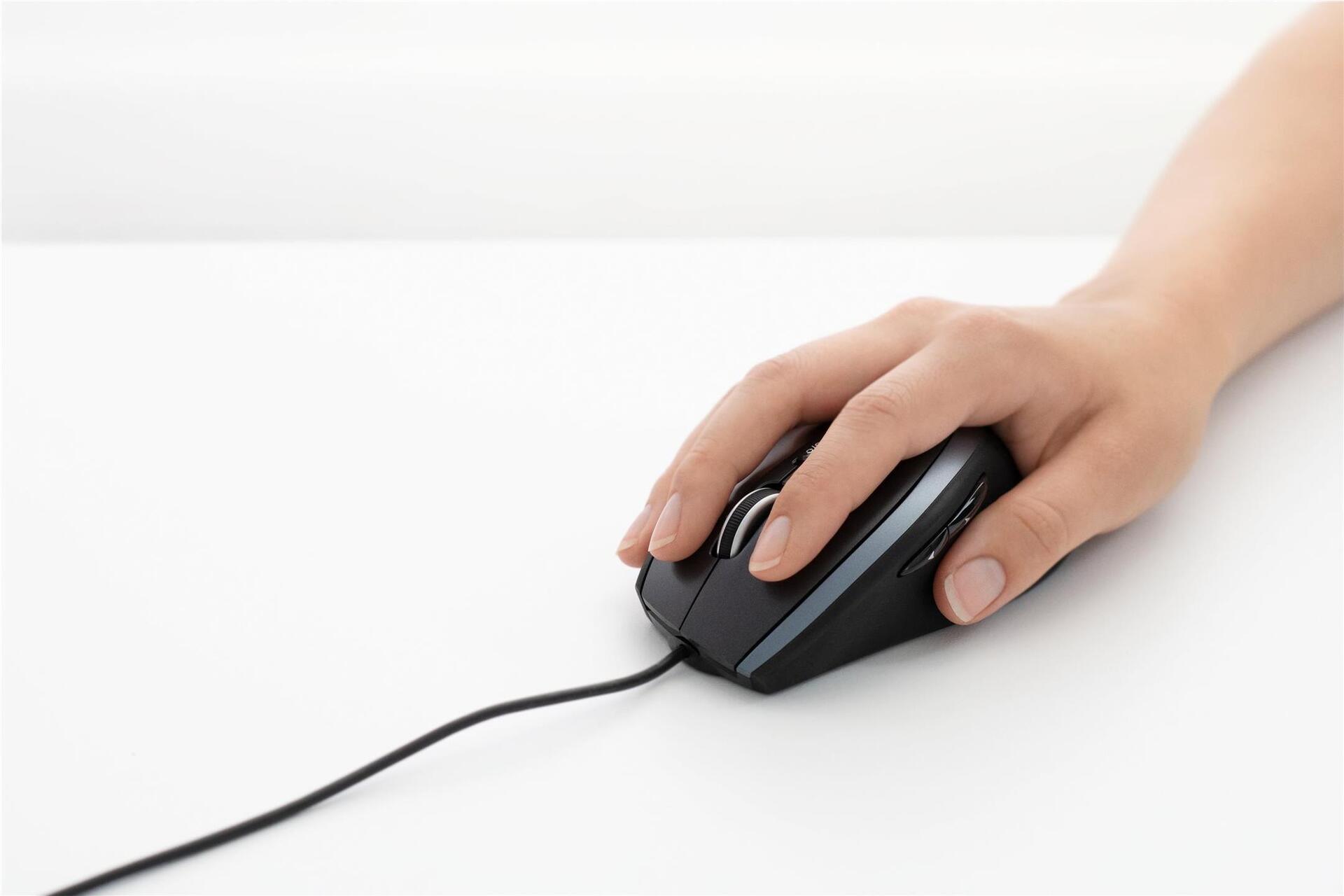 Logitech M500s Advanced Corded Mouse Kabelgebundene Maus 4000 DPI 7 Tasten Schwarz, Silber