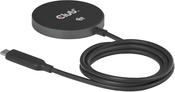 Club 3D Ladegerät wireless Qi2 USB-C 25Watt schwarz retail (CAC-3027)