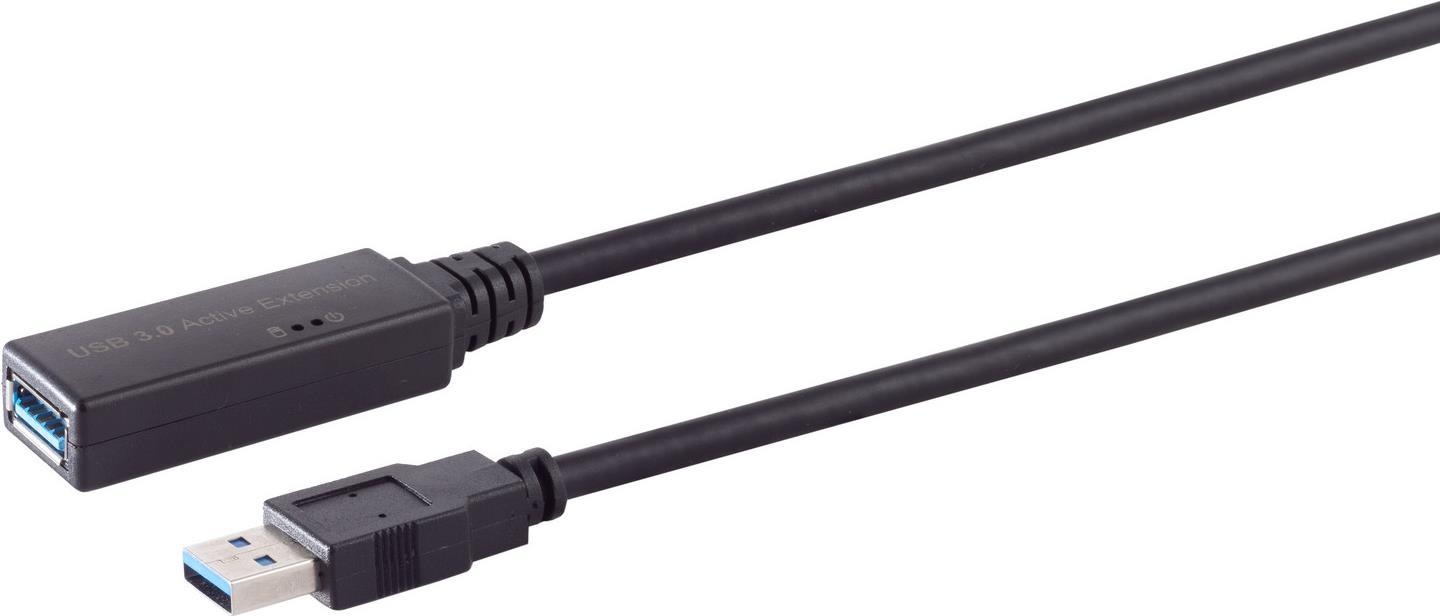S/CONN maximum connectivity USB-Typ C--Aktive USB-A Verlängerung, USB 3.0, 5Gbps, 15m (13-39085)