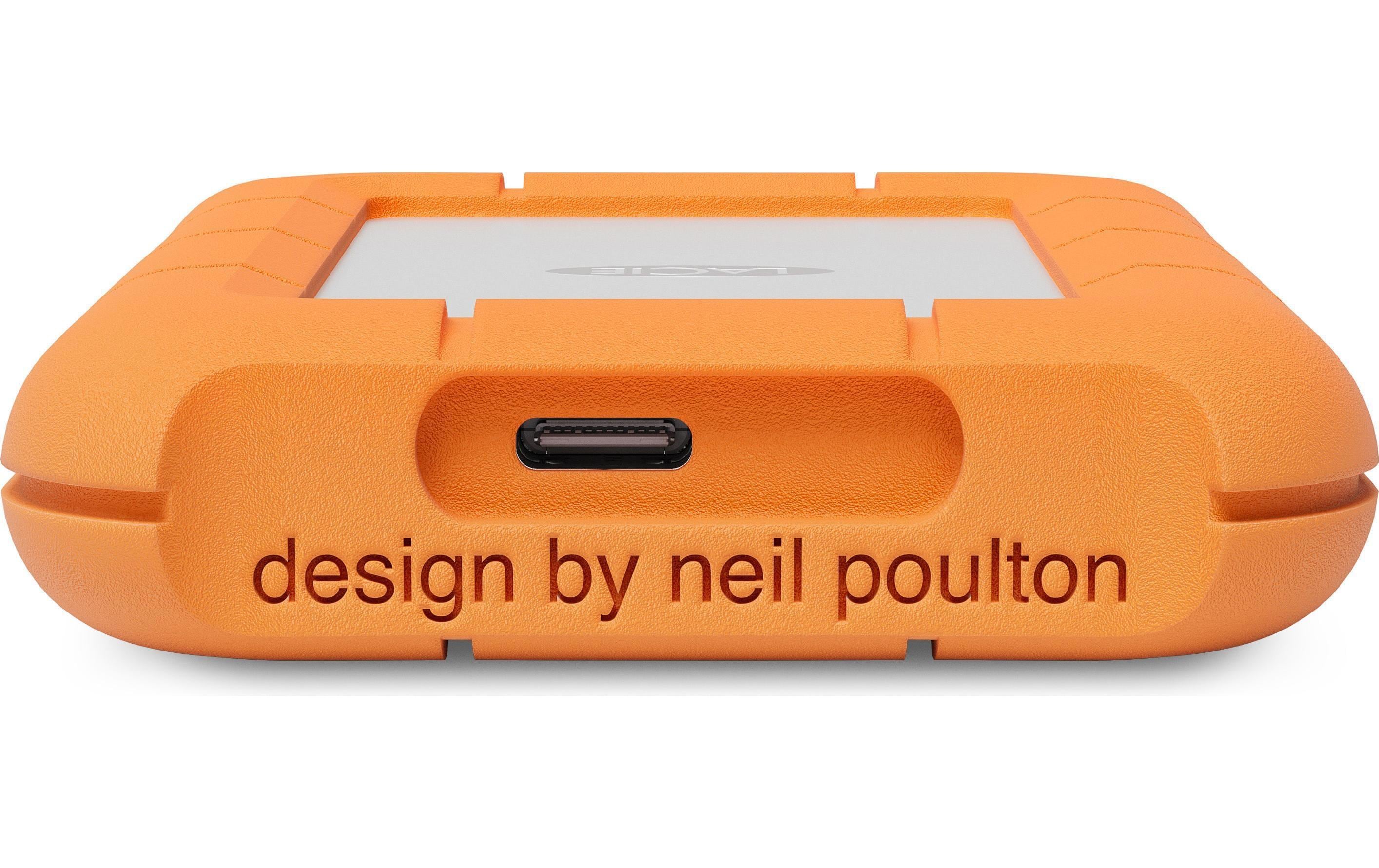 LaCie Rugged Mini SSD 500 GB USB 3.2 Gen 2x2 Grau, Orange