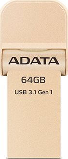 Adata FlashDrive AI920 64GB USB Gold (AAI920-64G-CGD)