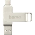 Hama C-Rotate Pro USB-Stick 512 GB USB Type-A / USB Type-C 3.2 Gen 1 (3.1 Gen 1) Silber (00182493)