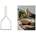 GastroMax Kartoffelstampfer BIO, 280 mm, Edelstahl/creme langlebige Edelstahlklingen, Griffe aus erneuerbaren - 1 Stück (7296-720)