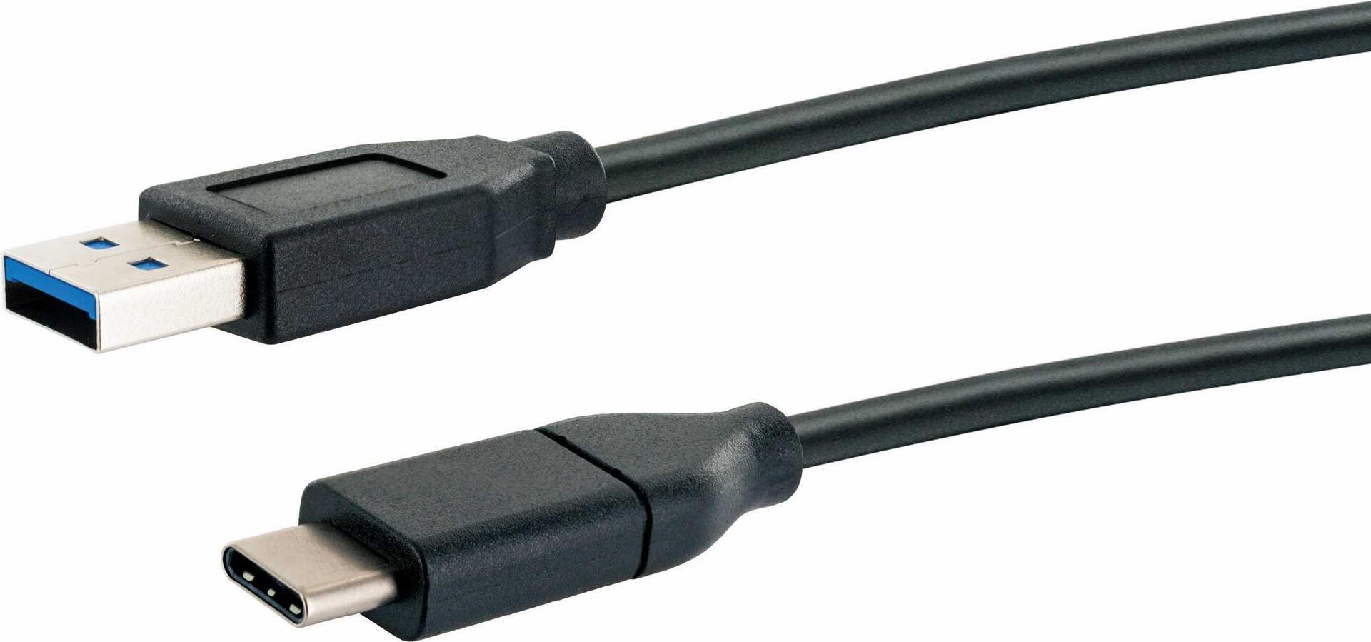 Schwaiger LK 050 C USB Kabel 0,5 m 3.2 Gen 2 (3.1 Gen 2) USB A USB C Schwarz (LK050C533)