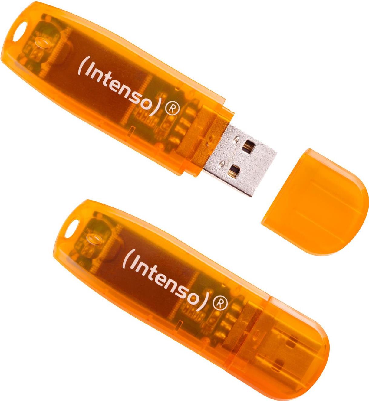 Intenso Rainbow Line 64GB Orange 2er USB-Stick USB Typ-A 2.0 (3502492)
