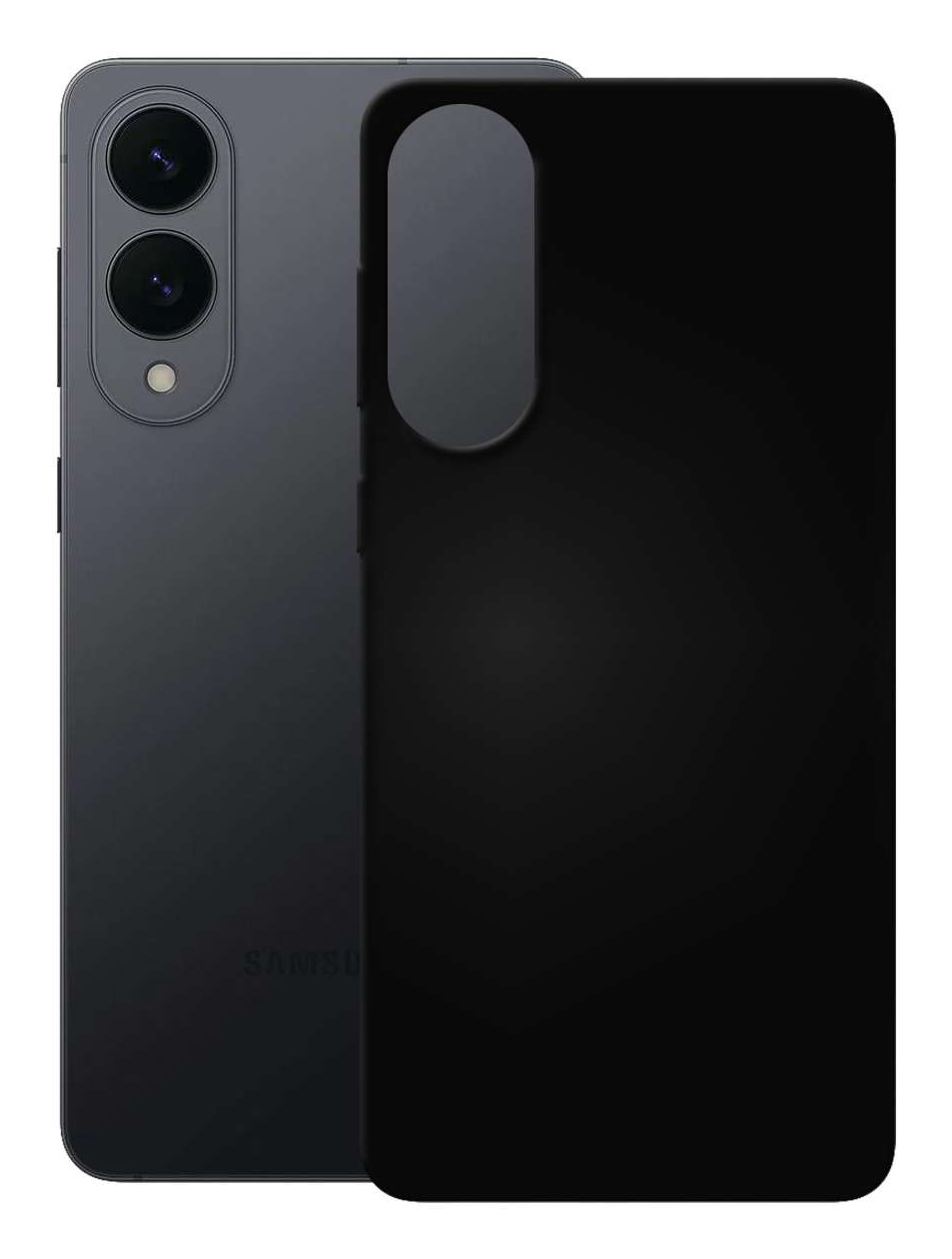 PEDEA Soft TPU Handyhülle für Samsung Galaxy S25 Edge Schwarz