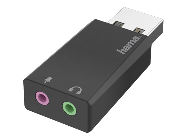 Hama Essential Line Externe Soundkarte USB 2.0 Schwarz