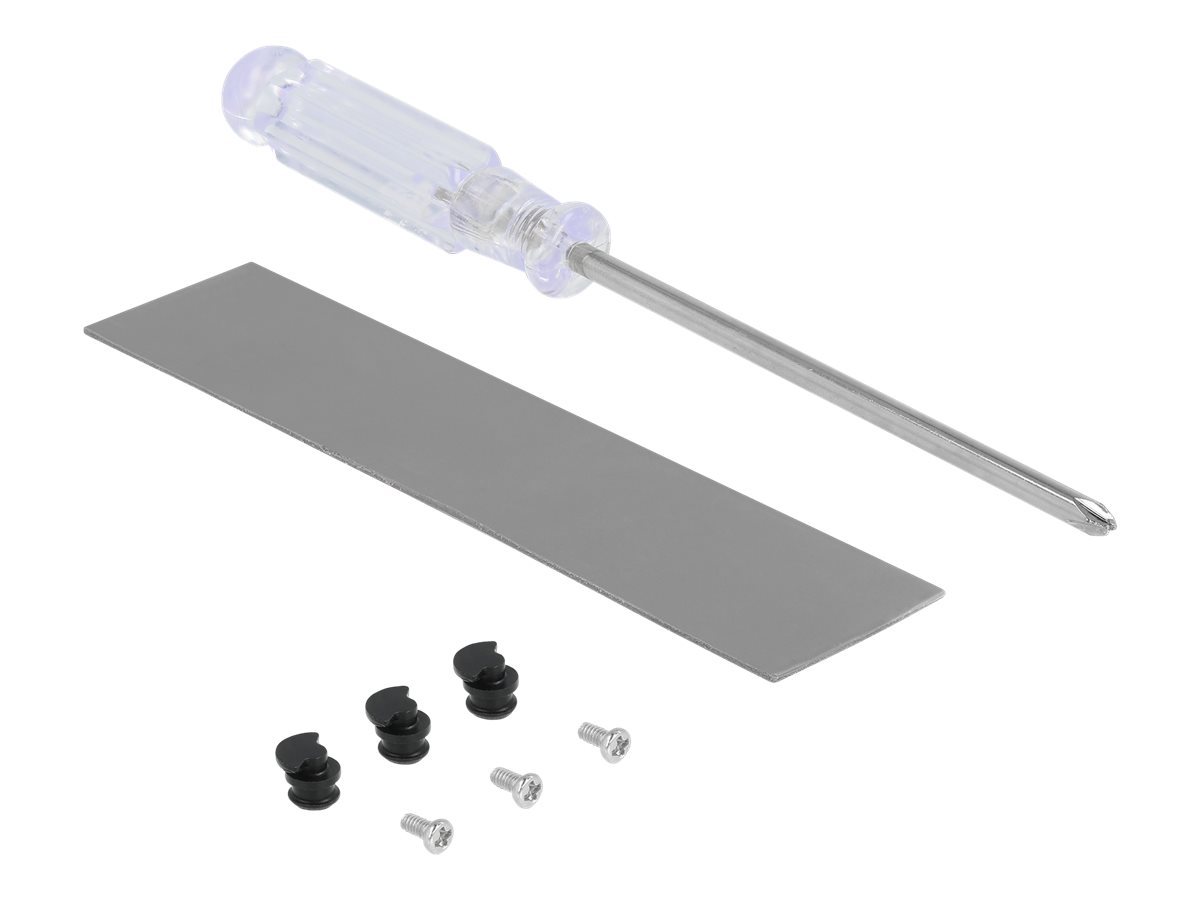 Delock Speicher-Controller PCIe 4.0 x16 zu 1x NVMe M.2 Key M mit RGB-LED Silber
