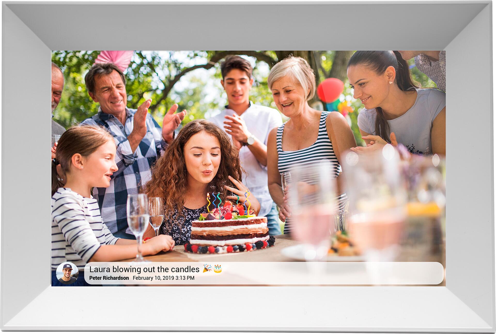 Denver PFF-1063WHITE Digitaler Bilderrahmen Weiß 25,6 cm (10.1" ) Touchscreen WLAN (119101040240)