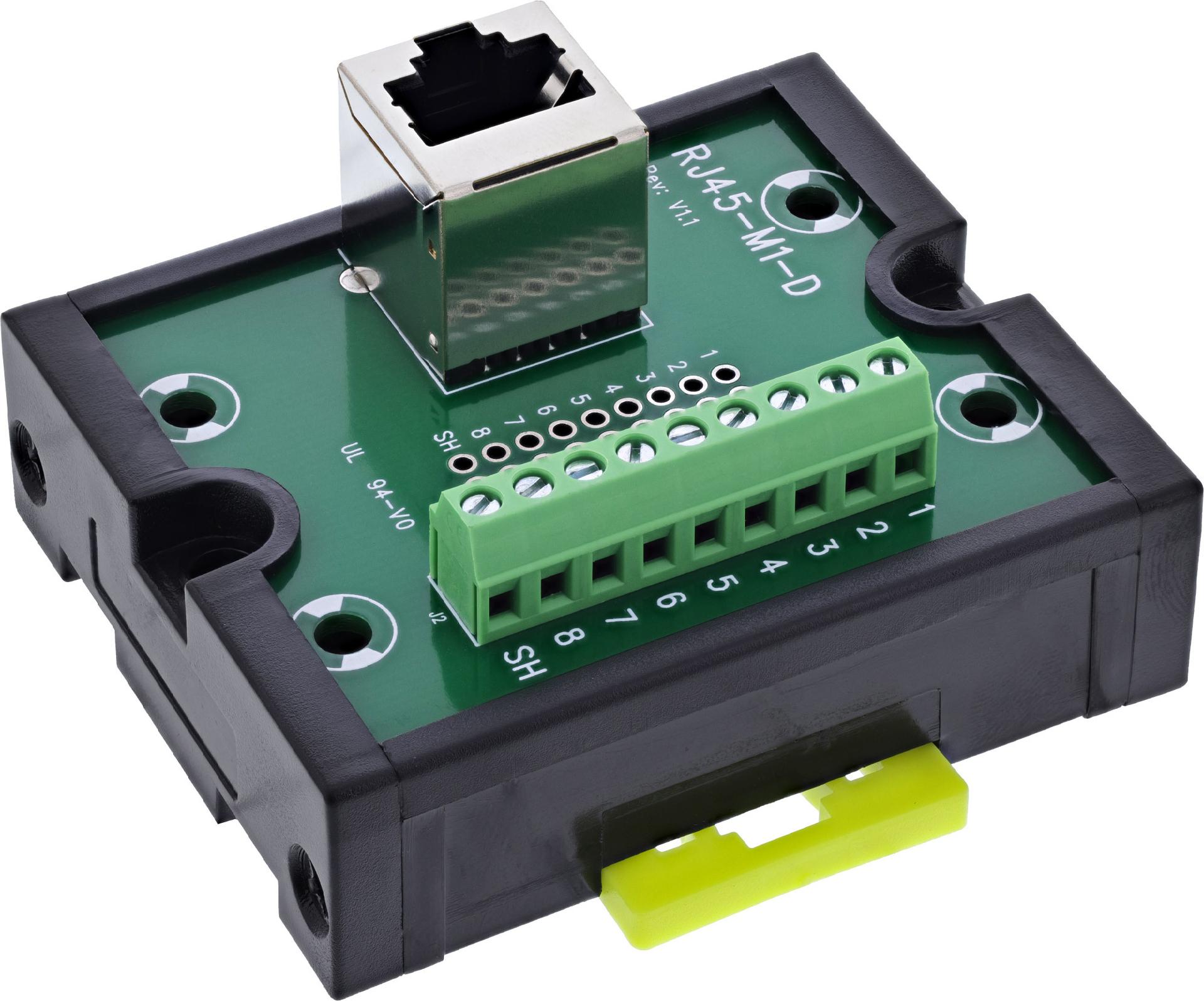 InLine RJ45 Breakout-Buchse an 9-pol. Schraubklemme (92505J)