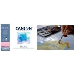 CANSON Aquarellblock "Montval", DIN A4, 300 g/qm 12 Blatt, satinierte Oberfläche, an der kurzen Seite - 1 Stück (C518408003)