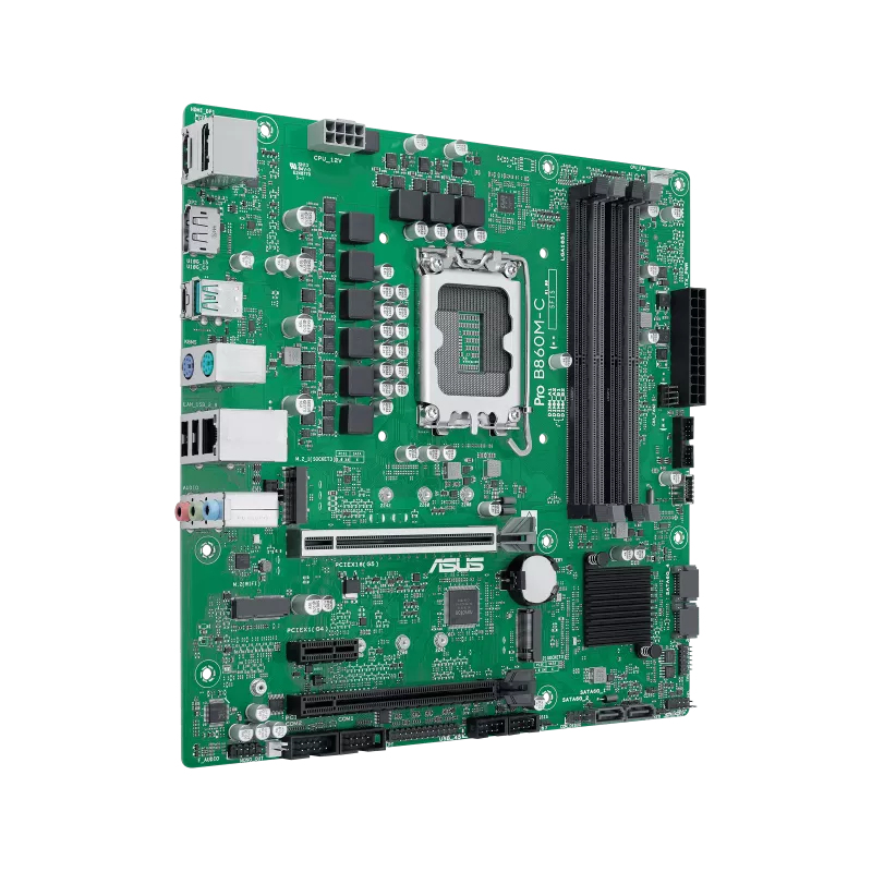 ASUS PRO B860M-C-CSM Motherboard Micro ATX LGA1851 Intel B860 Grün