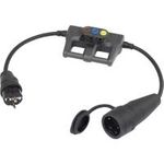 VOLTCRAFT Messadapter [ Schutzkontakt-Gummi-Stecker - Schutzkontakt-Gummi-Kupplung] DLA-1L 16 (DLA-1L 16)