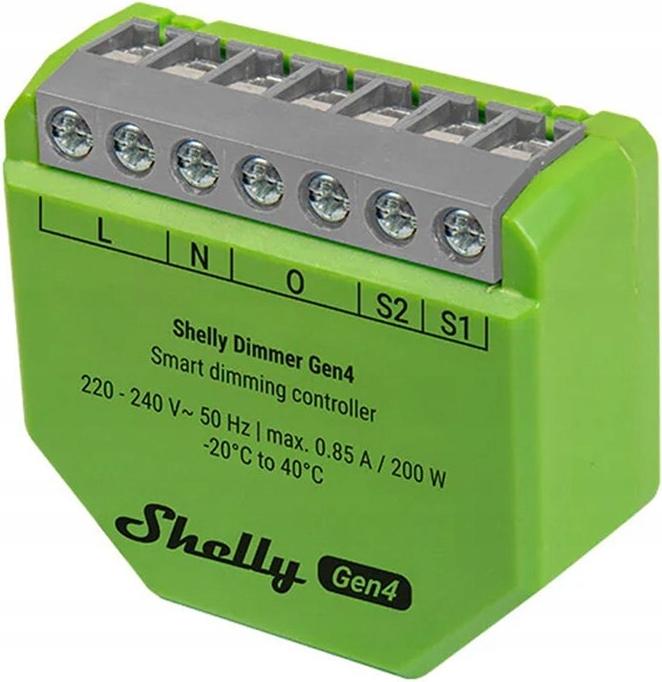 Shelly Dimmer Gen4 - WiFi & Zigbee 200W Dimmer
