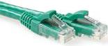 ACT Green 15 meter U/UTP CAT6A patch cable snagless with RJ45 connectors. Cable length: 15 m Cat6a u/utp snagless gn 15.00m (IB2715)