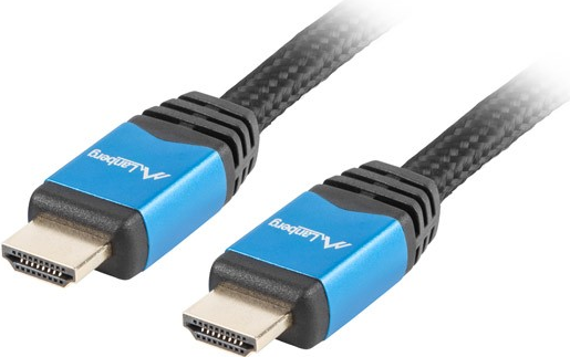 Lanberg CA-HDMI-20CU-0018-BL HDMI-Kabel 1,8 m HDMI Typ A (Standard) Schwarz (CA-HDMI-20CU-0018-BL)