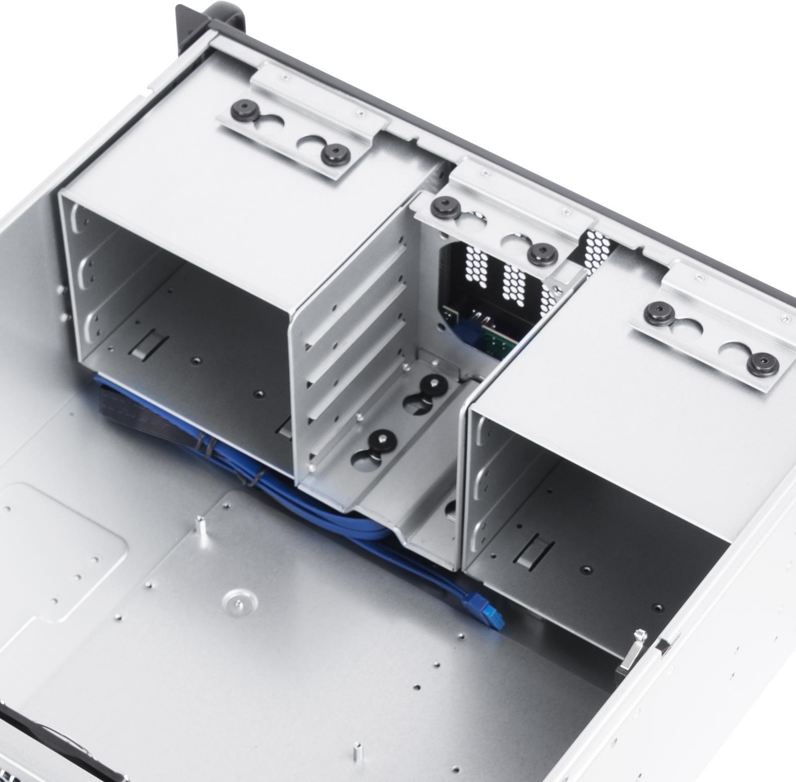 Silverstone RM41-506 4U Rackmount Server-Gehäuse, 7 Laufwerkseinschübe, USB 3.1 Gen 1, Schwarz