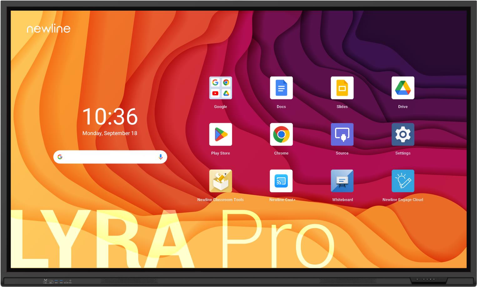 Newline TT-5523QA Interaktives Whiteboard 139,7 cm (55") 3840 x 2160 Pixel Touchscreen Schwarz (TT-5523QA)