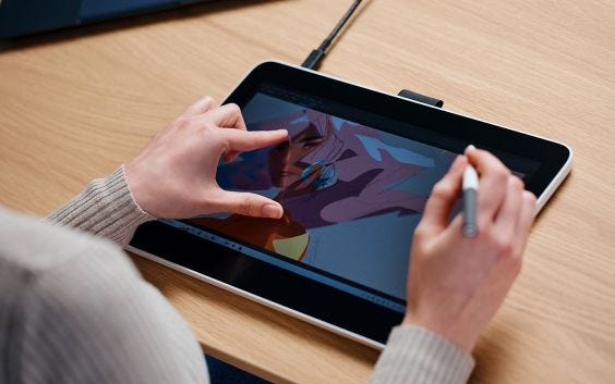 Wacom One 12 Grafiktablett Weiß