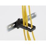 Delock Kabelbügel 70 x 24 mm mit Montageplatte zur Hutschienenbefestigung (90769)