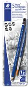 STAEDTLER Mars Bleistift Lumograph aquarell, 6er Metalletui wasservermalbare Künstlerbleistifte, Minenstärke: 2 mm, - 1 Stück (100A G6)