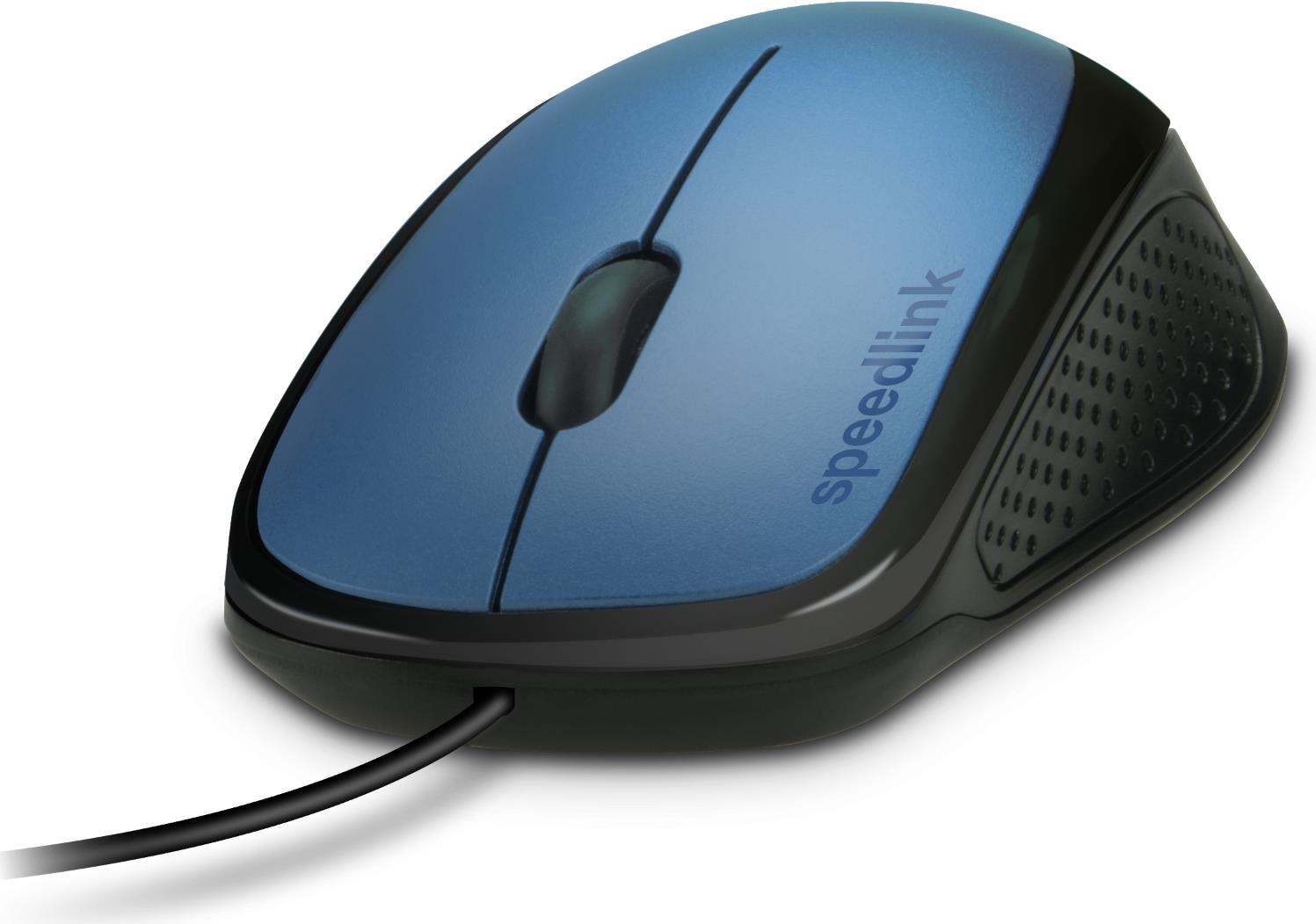 SPEEDLINK KAPPA Maus USB Optisch 1000 DPI rechts Schwarz - Blau (SL-610011-BE)