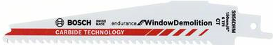 Bosch Endurance for WindowDemolition S 956 DHM - Sägeblatt - für Fensterbauschrauben, Metall-Fensterrahmen, Kunststoff-Fensterrahmen, Fensterrahmen aus Holz - 10 Stücke - Länge: 150 mm - Breite: 25 mm (2608653142)