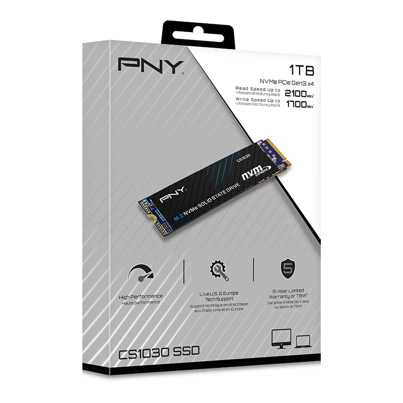 PNY CS1030 M.2 1000 GB PCI Express 3.0 3D NAND NVMe (M280CS1030-1TB-RB)
