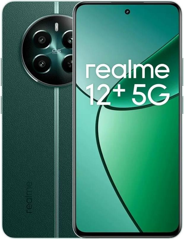 realme 12+ 16,9 cm (6.67") Dual-SIM Android 14 5G USB Typ-C 8 GB 256 GB 5000 mAh Grün (RMX3867 Green)