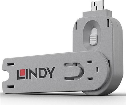 Lindy USB-A Port Blocker Key – USB-Portblocker Weiß