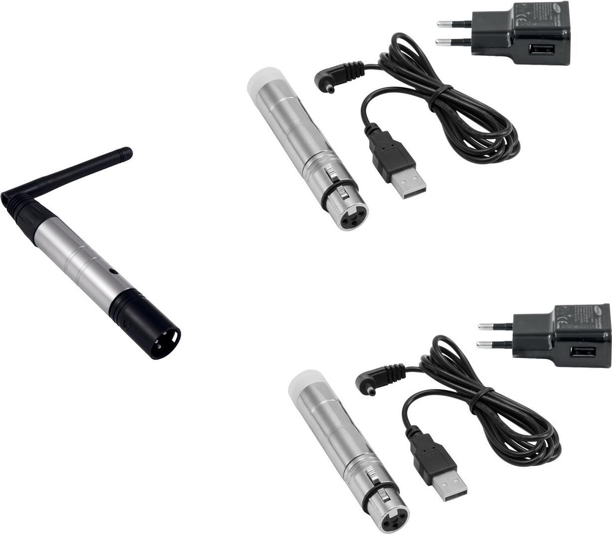 EUROLITE Set QuickDMX 1x Sender + 2x AKKU Empfänger (20000900)