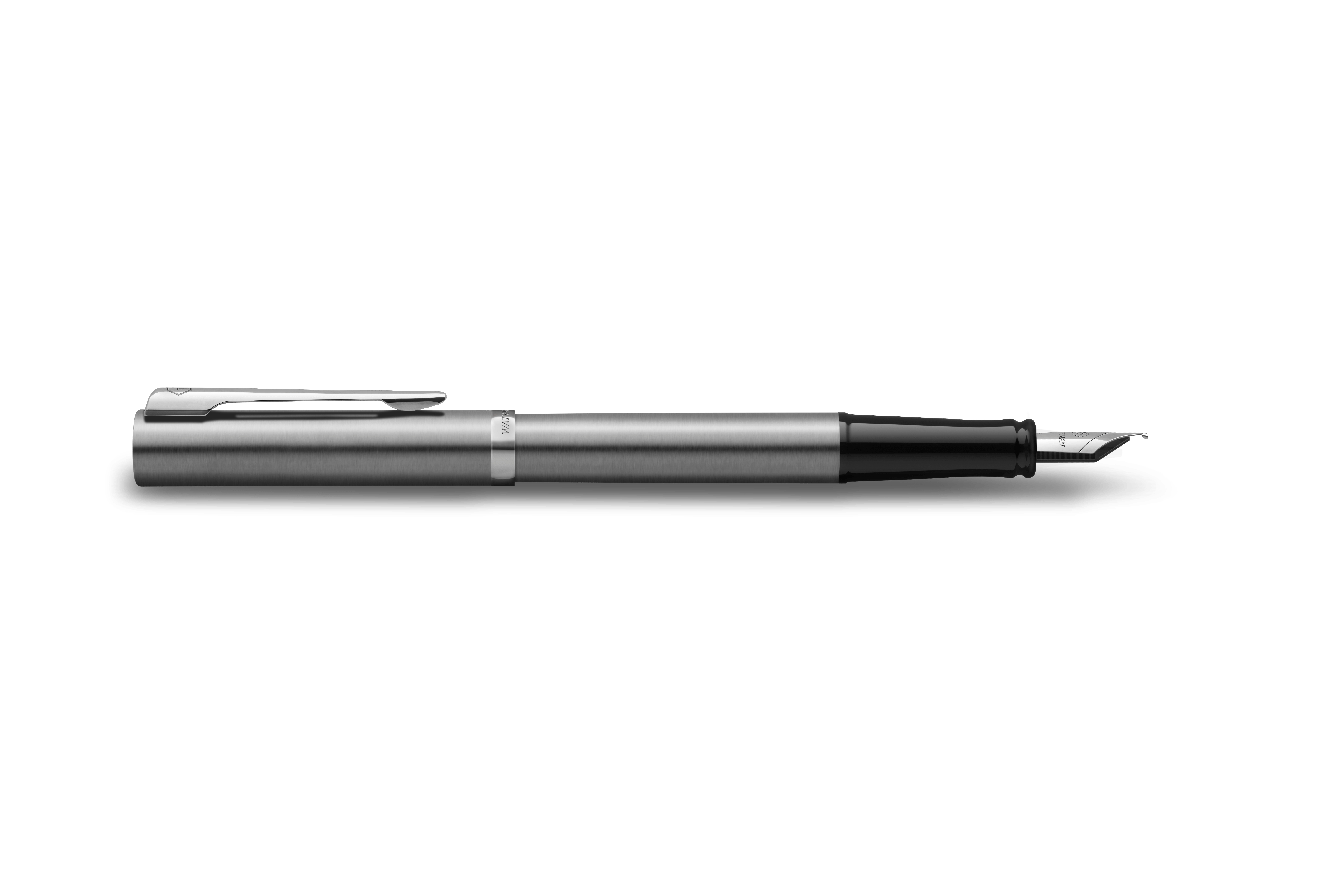 WATERMAN Allure Impression Füllfederhalter, Edelstahl, Federbreite M, Silber