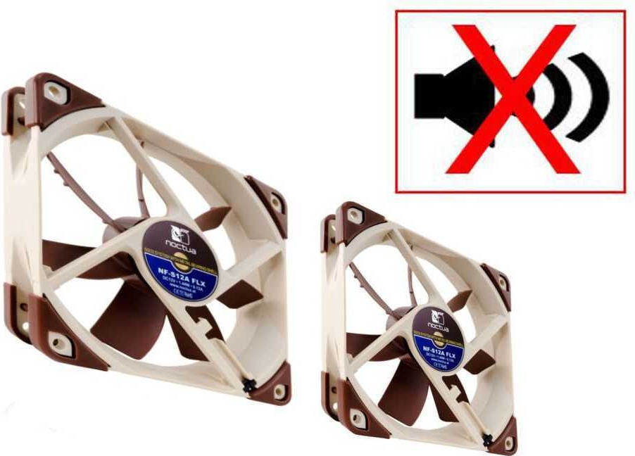 SILENCE RACK Umbausatz / Umrüstsatz für 2-fach Lüftereinheit auf verbrauchs- (12 V) und geräuschreduzierte Noctua SILENCE Lüfter - Luftdurchsatz 215 m³/h (99UBLUE2)