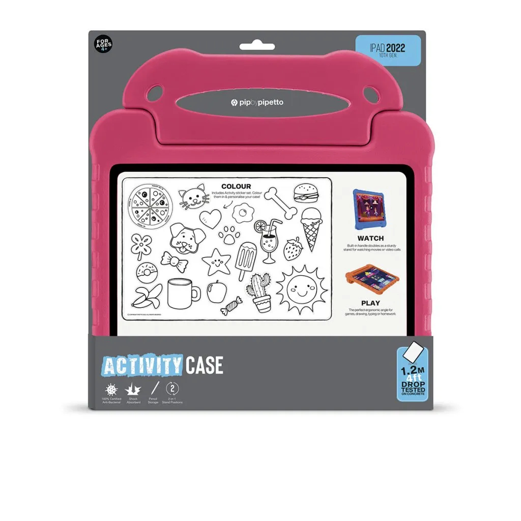 Pipetto Activity Case für iPad A16 (2025) 10,9" Pink