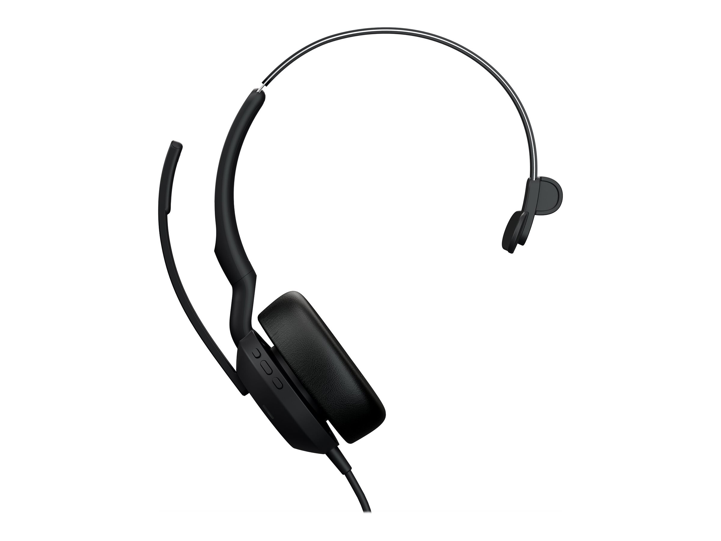 Jabra Evolve2 50 MS Mono On-Ear Headset USB-C Bluetooth ANC Schwarz