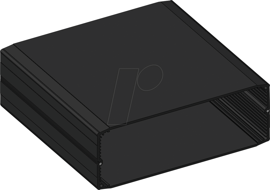 APRA-NORM X60-170 160 - Gehäuseprofil-Set, 164,6 x 58,2 x 160 mm, schwarz, IP65 (421-001-50)