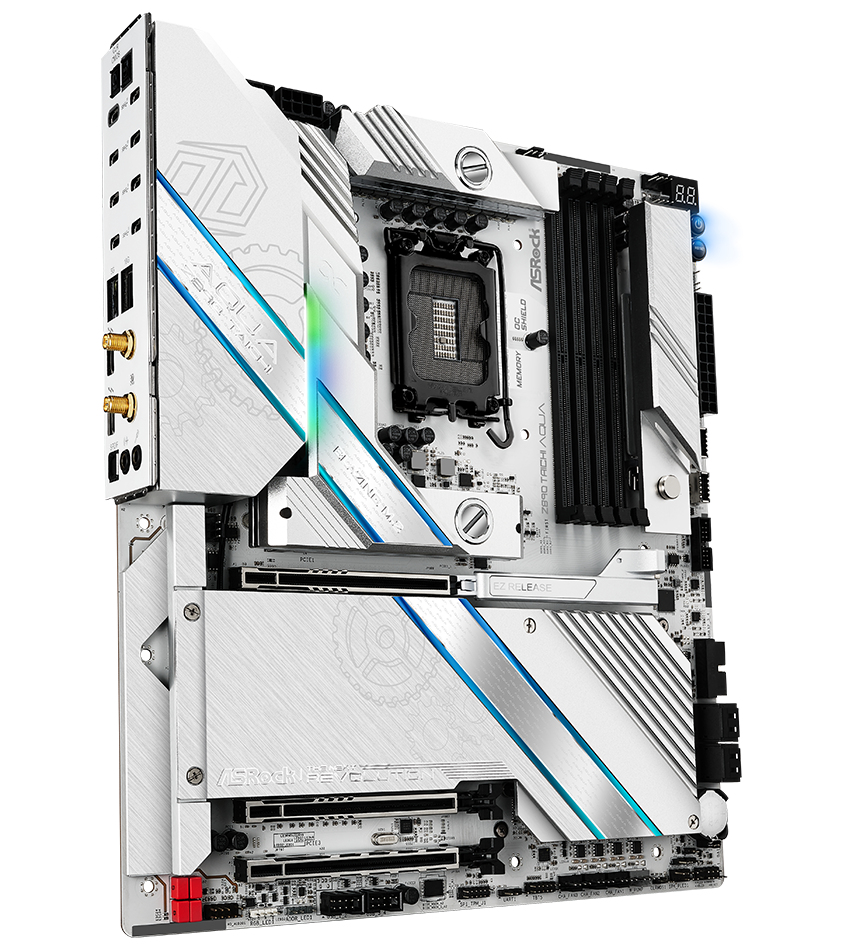 ASRock Z890 TAICHI AQUA Mainboard E-ATX LGA 1851 Intel Z890 DDR5 White